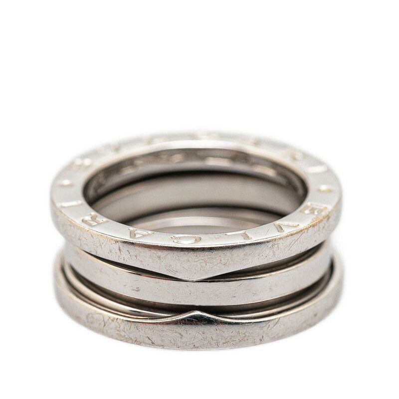 Bvlgari Bvlgari Bvlgari B-Zero1 2-Band Ring K18WG White Gold #49 Metal Ring in Very Good Condition Size ONE SIZE - 4 Thumbnail