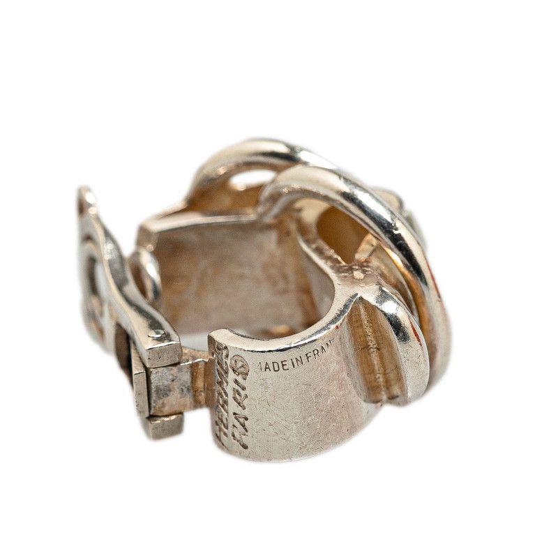 Hermes Hermes Hermes SV925 Silver Deux Anneaux Earrings Metal Earrings in Very Good Condition Size ONE SIZE - 5 Thumbnail