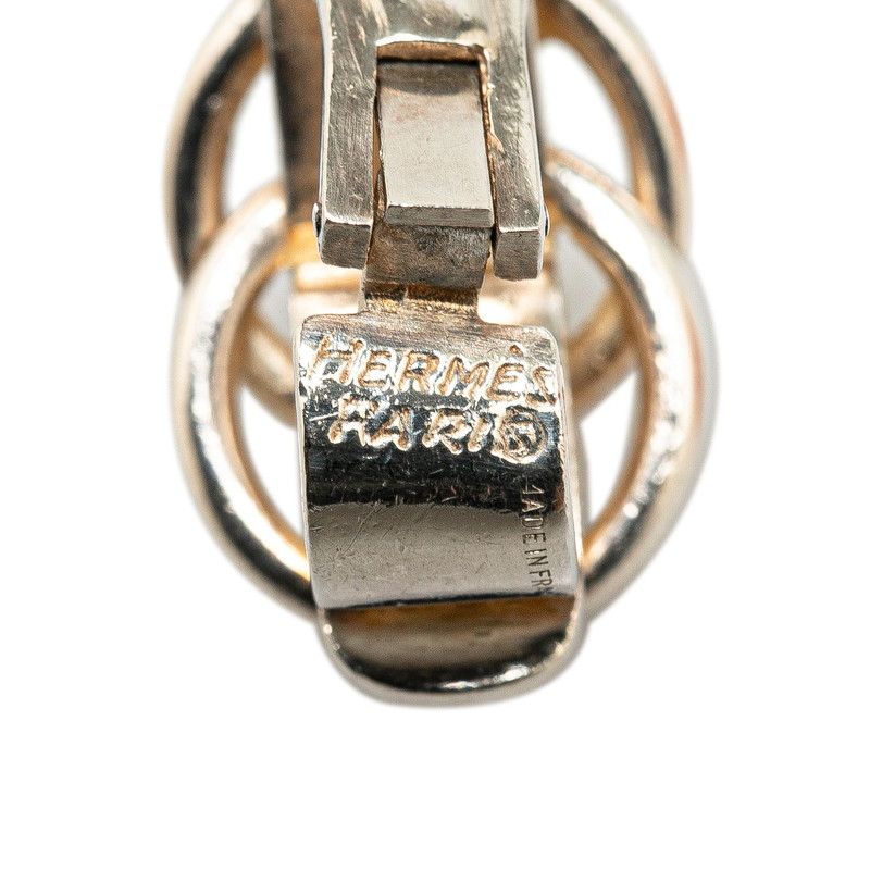 Hermes Hermes Hermes SV925 Silver Deux Anneaux Earrings Metal Earrings in Very Good Condition Size ONE SIZE - 4 Thumbnail
