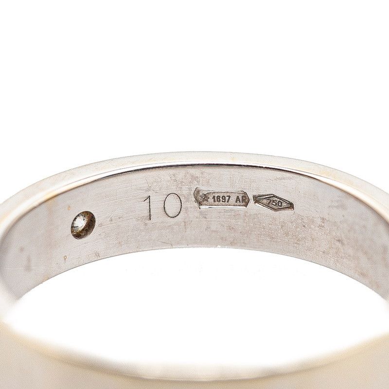 Gucci Gucci Gucci K18WG Diamond Icon Print Ring White Gold Metal Ring in Very Good Condition Size ONE SIZE - 5 Thumbnail