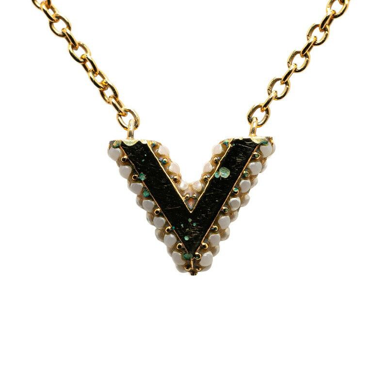 Louis Vuitton Louis Vuitton Louis Vuitton Essential V Necklace M68358 Gold Plated Metal Necklace M68358 in Very Good Condition Size ONE SIZE - 2 Thumbnail