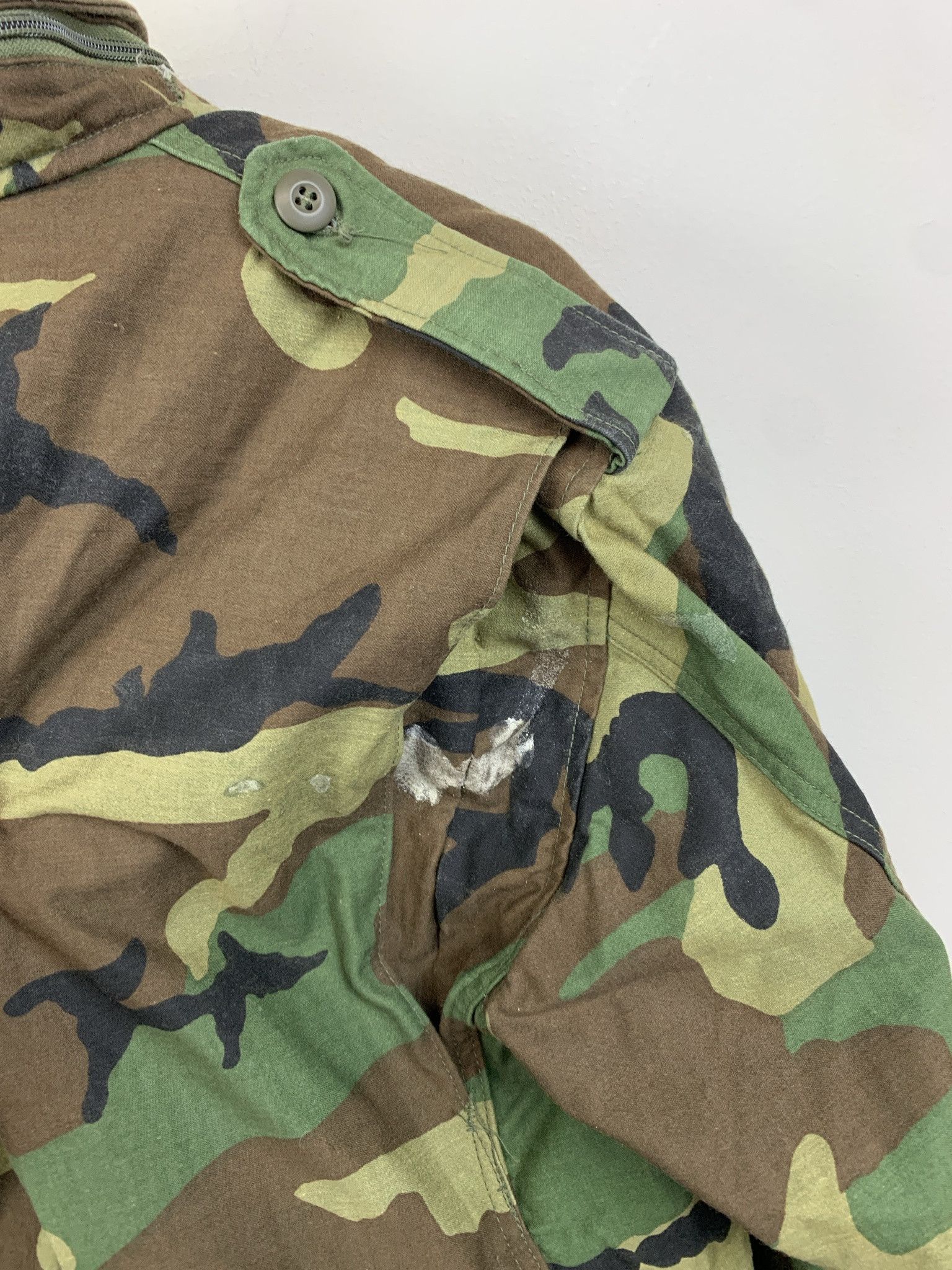 Other Vintage Military Woodland Camo Cold Weather Field Jacket M1965 Size M Long Size US M / EU 48-50 / 2 - 4 Thumbnail