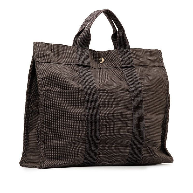 Hermes Hermes Hermes Canvas Herline Tote MM Bag Canvas Tote Bag in Very Good Condition Size ONE SIZE - 2 Thumbnail