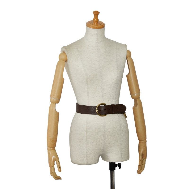 Other Other J&M Davidson Leather Ring Belt 30/75 Brown Gold Leather Belt in Very Good Condition Size ONE SIZE - 10 Thumbnail