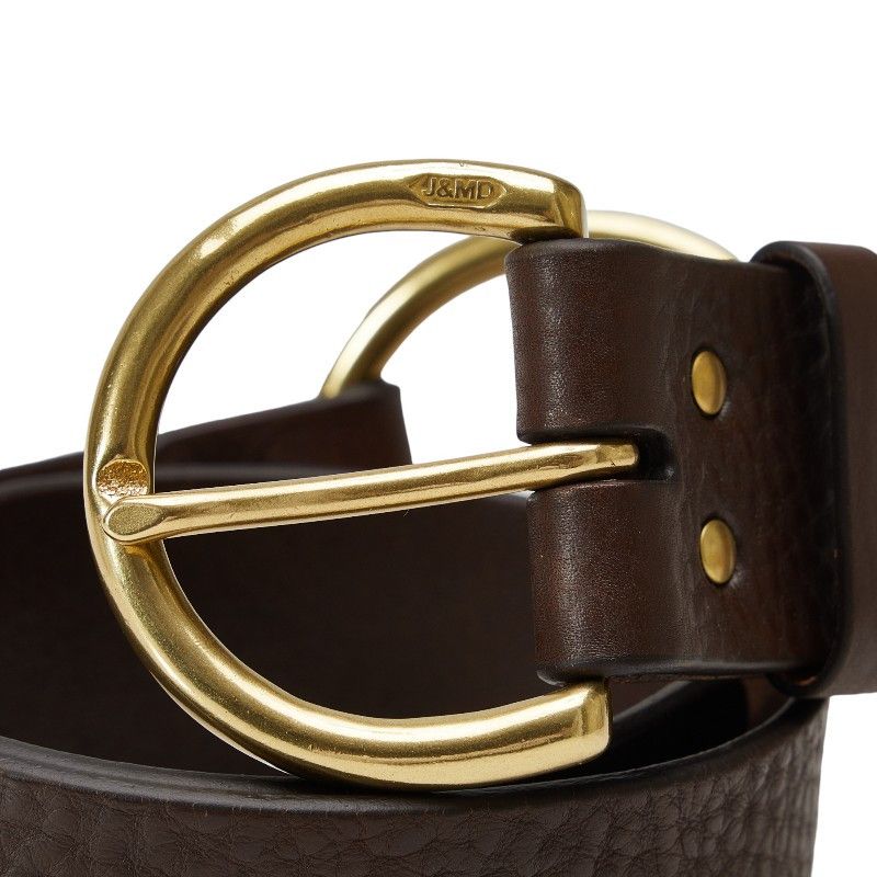 Other Other J&M Davidson Leather Ring Belt 30/75 Brown Gold Leather Belt in Very Good Condition Size ONE SIZE - 5 Thumbnail