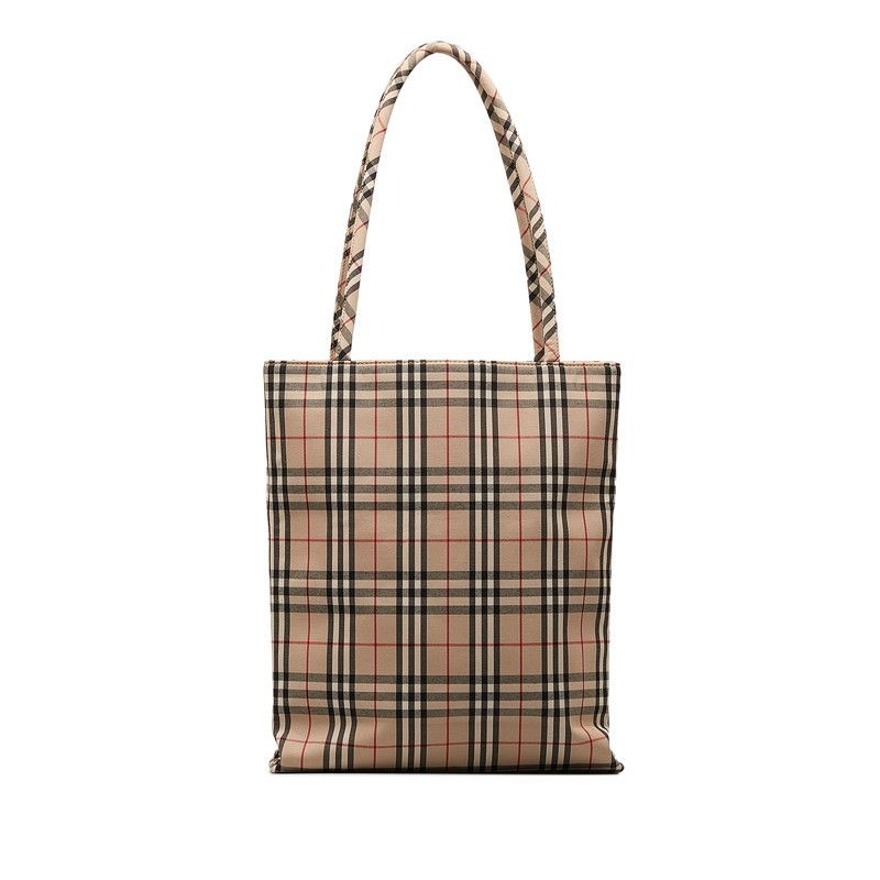 Burberry Burberry Burberry Nova Check Canvas Tote Bag Beige Multicolor Canvas Tote Bag in Great Condition Size ONE SIZE - 3 Thumbnail