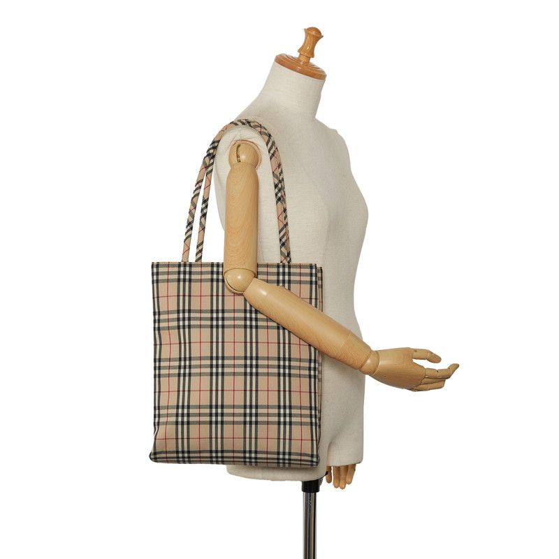 Burberry Burberry Burberry Nova Check Canvas Tote Bag Beige Multicolor Canvas Tote Bag in Great Condition Size ONE SIZE - 8 Thumbnail