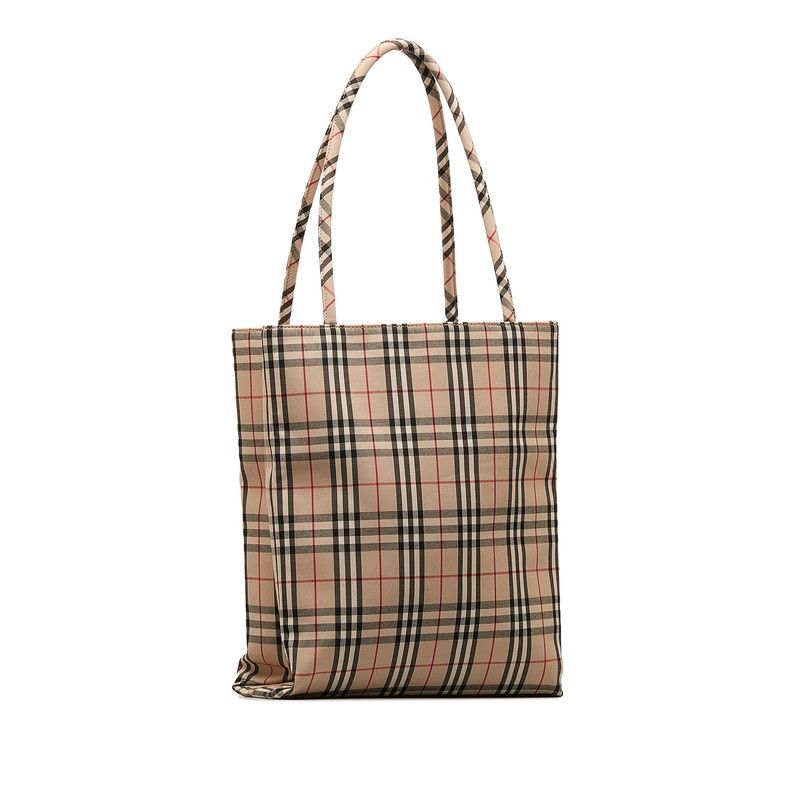 Burberry Burberry Burberry Nova Check Canvas Tote Bag Beige Multicolor Canvas Tote Bag in Great Condition Size ONE SIZE - 2 Thumbnail