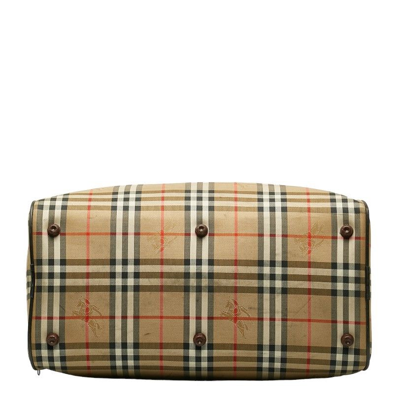Burberry Burberry Burberry Nova Check Shadow Horse Canvas Leather Boston Bag Canvas Travel Bag in Very Good Condition Size ONE SIZE - 4 Thumbnail