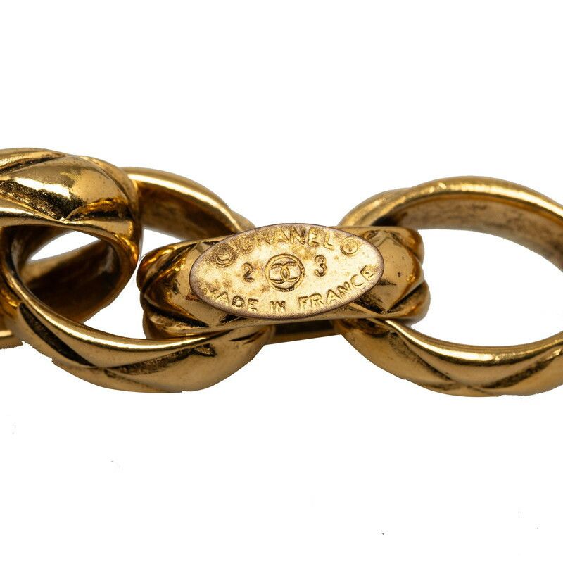 Chanel Chanel Vintage Matelasse Chain Belt Gold Plated Metal Belt in Great Condition