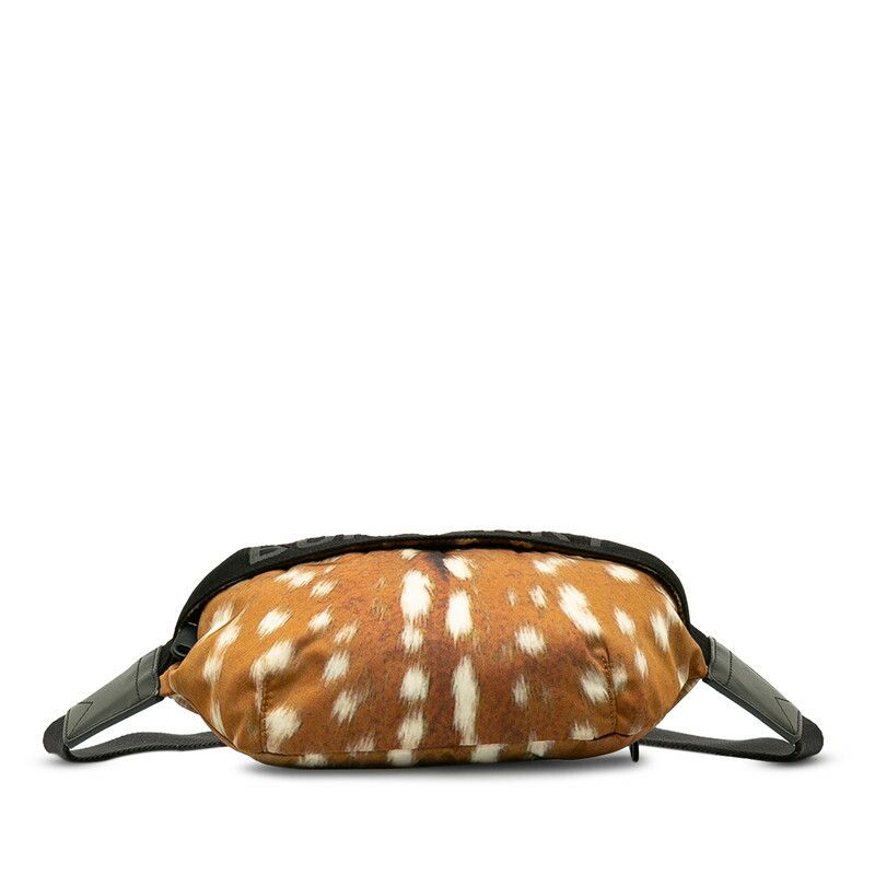 Burberry Burberry Burberry Nylon Deer Print Waist Bag Light Brown Canvas Belt Bag in Great Condition Size ONE SIZE - 4 Thumbnail