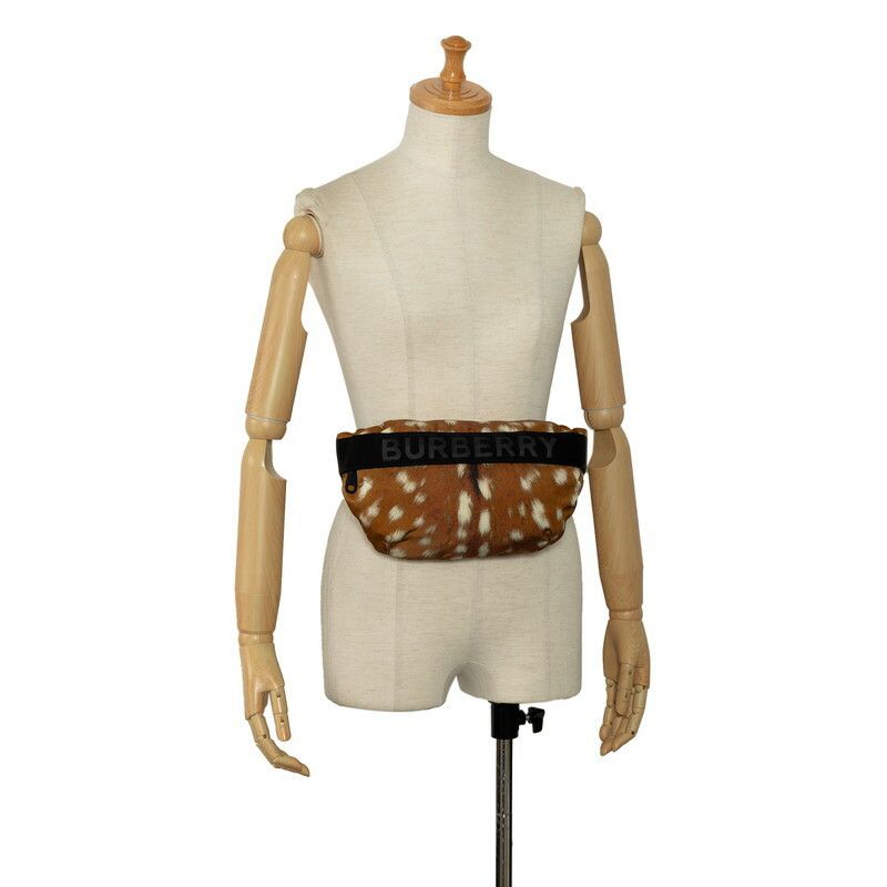 Burberry Burberry Burberry Nylon Deer Print Waist Bag Light Brown Canvas Belt Bag in Great Condition Size ONE SIZE - 11 Thumbnail