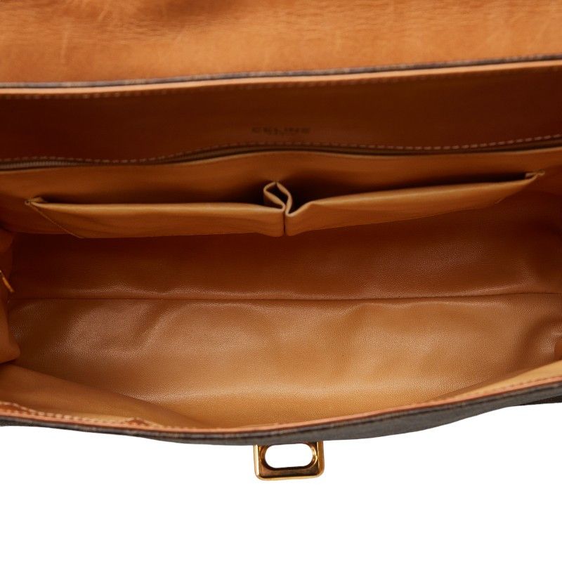 Celine Celine Celine Macadam Brown PVC Leather Handbag Canvas Handbag Size ONE SIZE - 8 Thumbnail