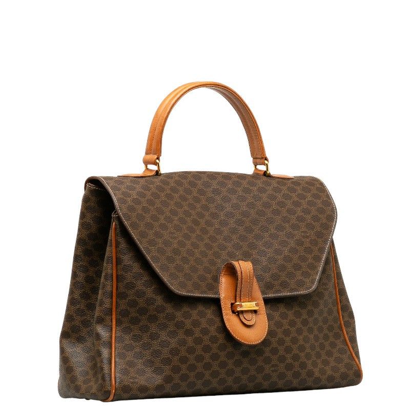 Celine Celine Celine Macadam Brown PVC Leather Handbag Canvas Handbag Size ONE SIZE - 2 Thumbnail