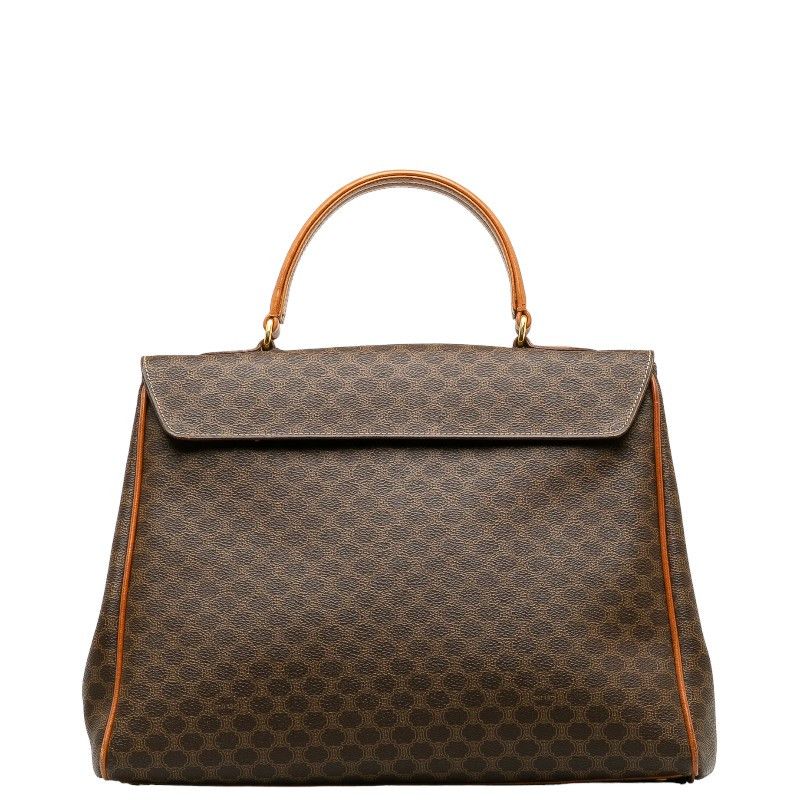 Celine Celine Celine Macadam Brown PVC Leather Handbag Canvas Handbag Size ONE SIZE - 3 Thumbnail