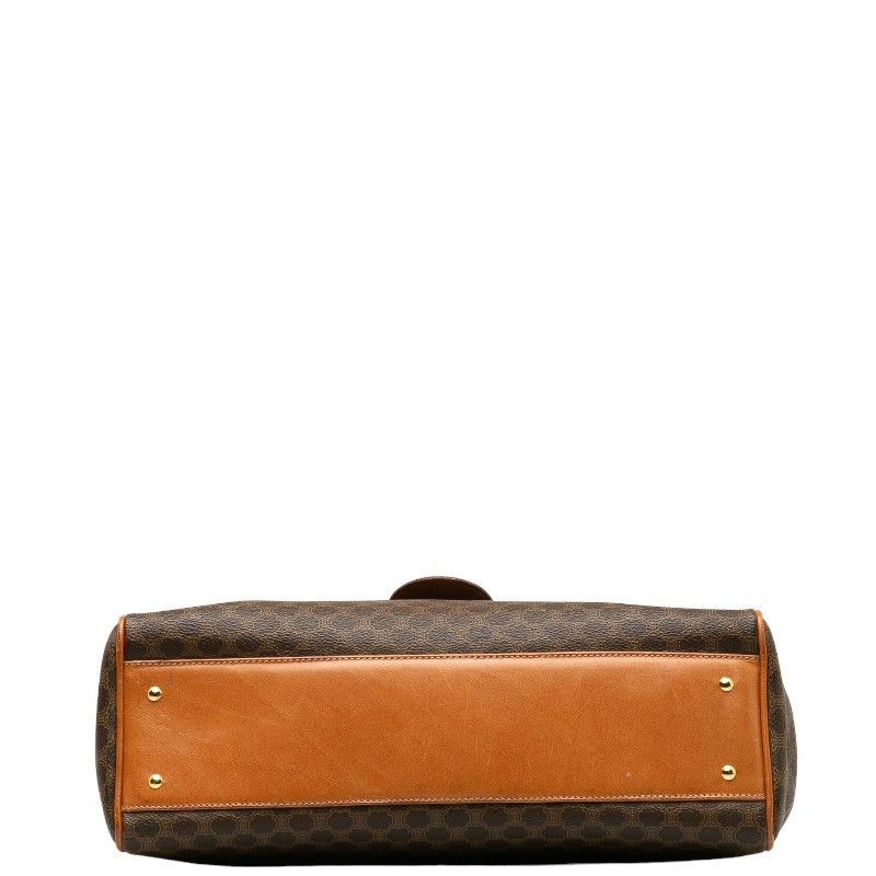 Celine Celine Celine Macadam Brown PVC Leather Handbag Canvas Handbag Size ONE SIZE - 4 Thumbnail