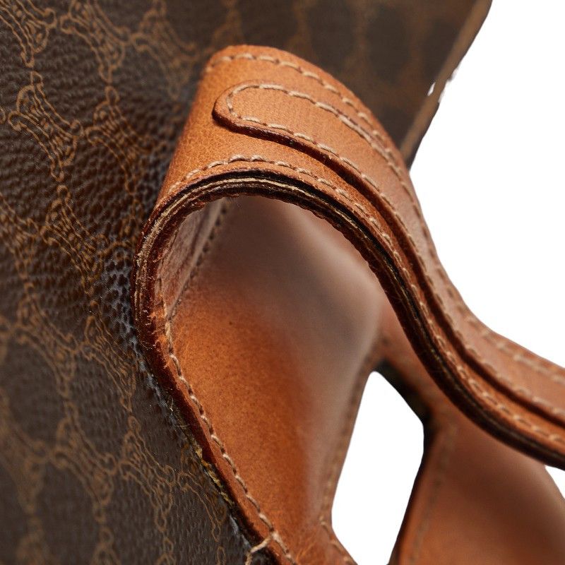 Celine Celine Celine Macadam Brown PVC Leather Handbag Canvas Handbag Size ONE SIZE - 5 Thumbnail