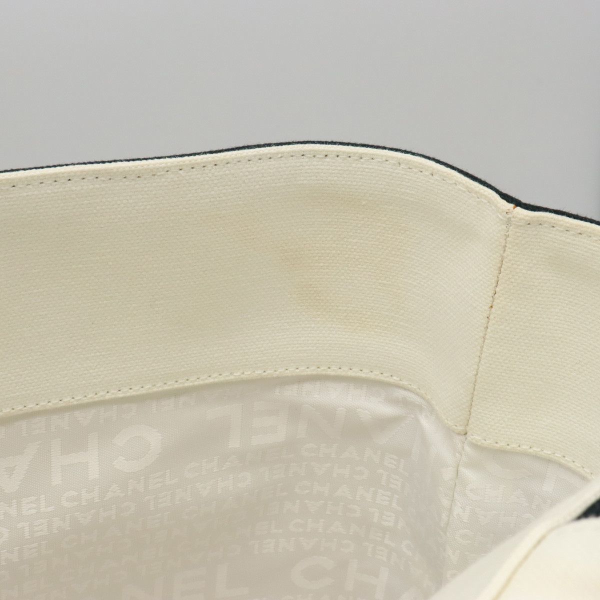 Chanel Chanel Chanel Canvas Windows Line Coco Mark Tote Bag Canvas Tote Bag in Great Condition Size ONE SIZE - 8 Thumbnail