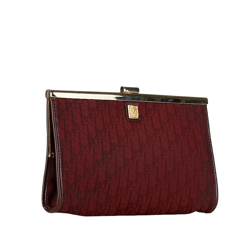 Dior Dior Dior Trotter Canvas Clutch Bag Canvas Clutch Bag in Very Good Condition Size ONE SIZE - 2 Thumbnail