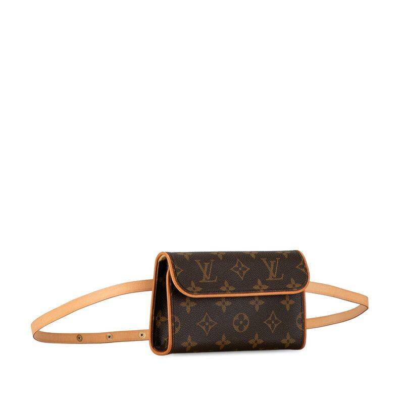 Louis Vuitton Louis Vuitton Louis Vuitton Monogram Pochette Florentine Shoulder Bag M51855 Brown PVC Leather Canvas Crossbody Bag M51855 in Very Good Condition Size ONE SIZE - 2 Thumbnail