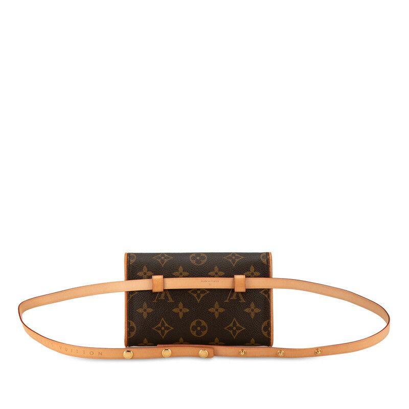 Louis Vuitton Louis Vuitton Louis Vuitton Monogram Pochette Florentine Shoulder Bag M51855 Brown PVC Leather Canvas Crossbody Bag M51855 in Very Good Condition Size ONE SIZE - 3 Thumbnail