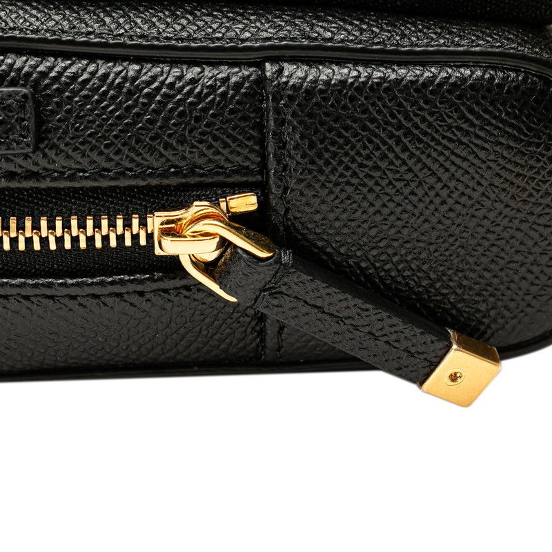 Dior Dior Caro Double Pouch Leather Shoulder Bag Leather Crossbody Bag in Great Condition Handle Bags