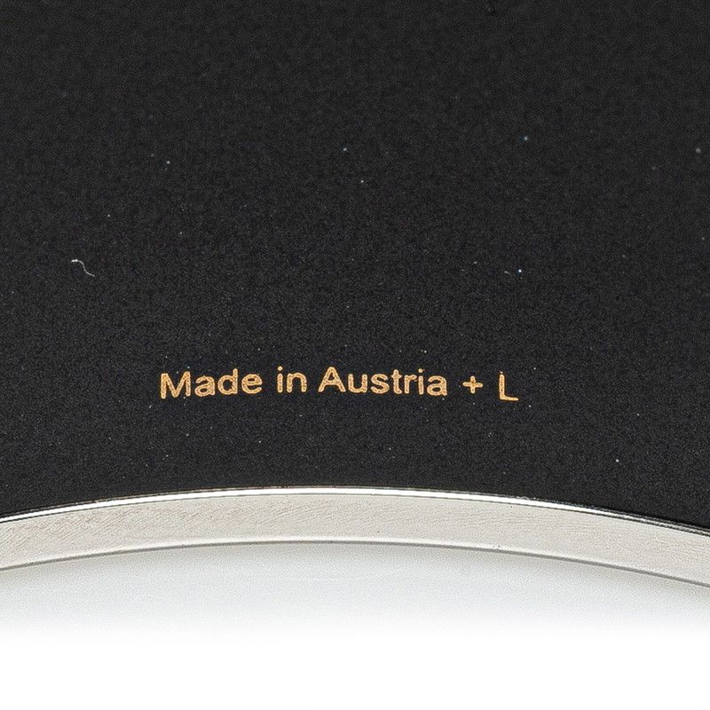 Hermes Hermes Hermes Enamel Bangle TGM Carriage Silver Black Metal Metal Bangle in Great Condition Size ONE SIZE - 5 Thumbnail