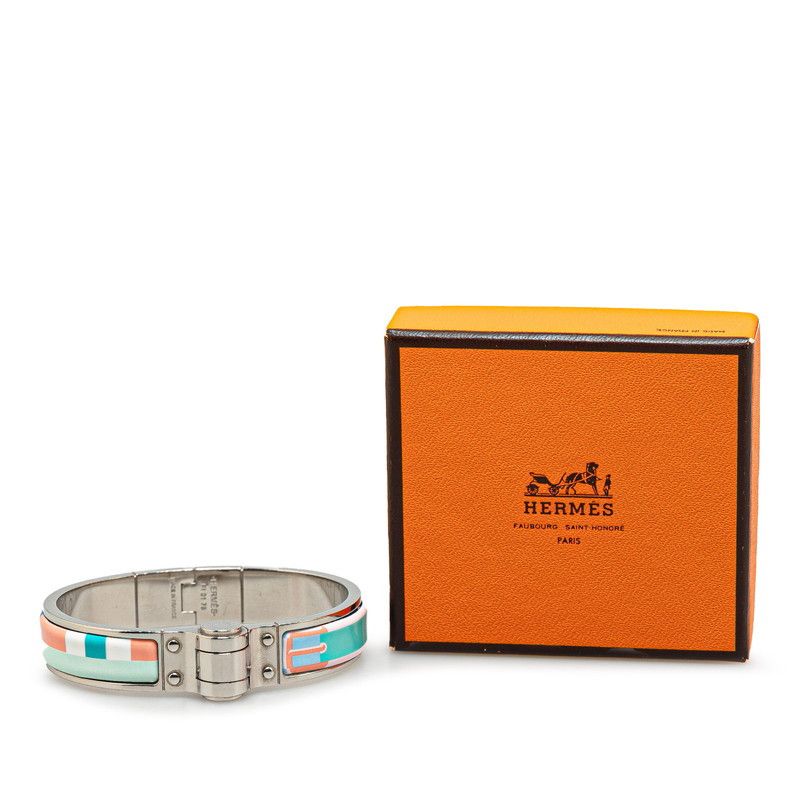 Hermes Hermes Hermes Charnieres PM Enamel Bangle Bracelet Metal Bangle in Very Good Condition Size ONE SIZE - 6 Thumbnail