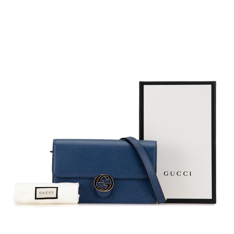 Gucci Gucci Gucci Interlocking G Leather Chain Shoulder Bag 510314 Leather Crossbody Bag 510314 in Very Good Condition Size ONE SIZE - 8 Thumbnail