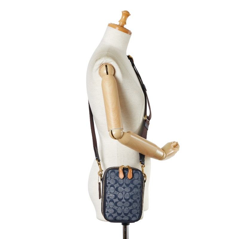 Coach Coach Coach Signature Canvas Leather Crossbody Shoulder Bag C2257 Canvas Crossbody Bag C2257 in Great Condition Size ONE SIZE - 9 Thumbnail