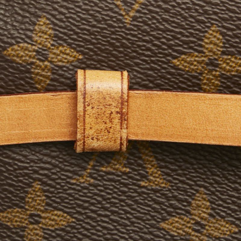 Louis Vuitton Louis Vuitton Louis Vuitton Monogram Pochette Florentine Waist Bag M51855 Brown PVC Leather Canvas Belt Bag M51855 in Good Condition Size ONE SIZE - 5 Thumbnail