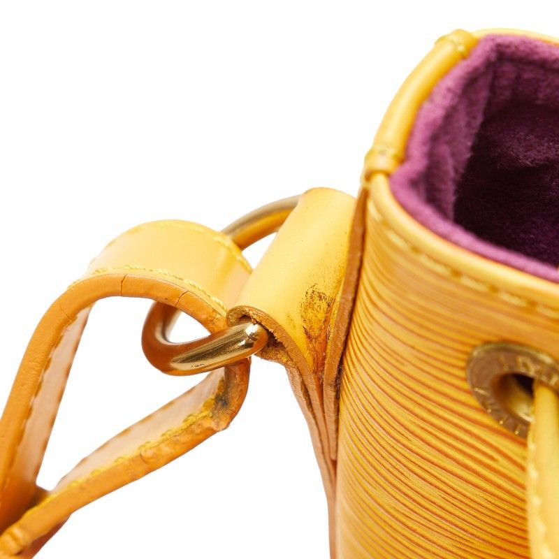 Louis Vuitton Louis Vuitton Louis Vuitton Epi Petit Noe Shoulder Bag M44109 Yellow Leather Leather Shoulder Bag M44109 in Good Condition Size ONE SIZE - 6 Thumbnail