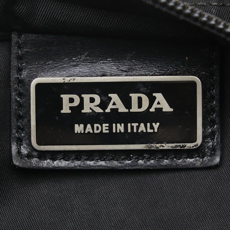 Prada Prada Prada Nylon Triangle Logo Plate Shoulder Bag Canvas Shoulder Bag in Good Condition Size ONE SIZE - 10 Thumbnail