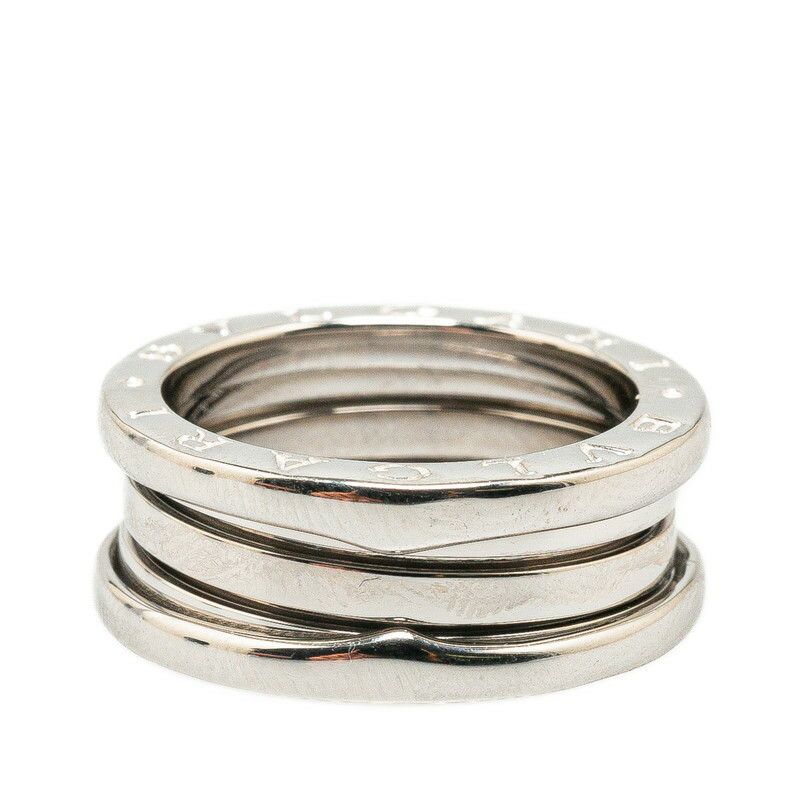 Bvlgari Bvlgari Bvlgari B-Zero1 2-Band Ring K18WG White Gold #55 Metal Ring in Great Condition Size ONE SIZE - 2 Thumbnail