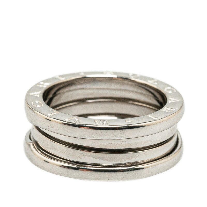 Bvlgari Bvlgari Bvlgari B-Zero1 2-Band Ring K18WG White Gold #55 Metal Ring in Great Condition Size ONE SIZE - 3 Thumbnail