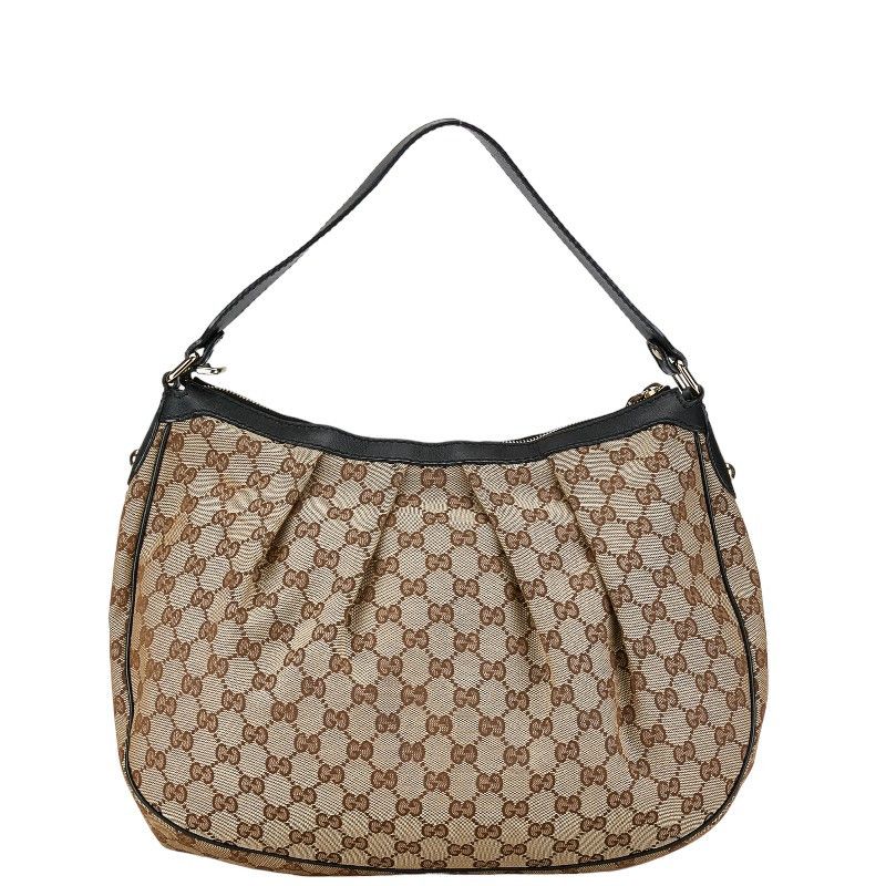 Gucci Gucci Gucci GG Canvas Leather One Shoulder Bag 232955 Leather Shoulder Bag 232955 in Very Good Condition Size ONE SIZE - 3 Thumbnail