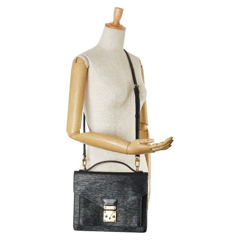 Louis Vuitton Louis Vuitton Louis Vuitton Epi Monceau Leather Handbag M52122 Leather Handbag M52122 in Very Good Condition Size ONE SIZE - 12 Thumbnail