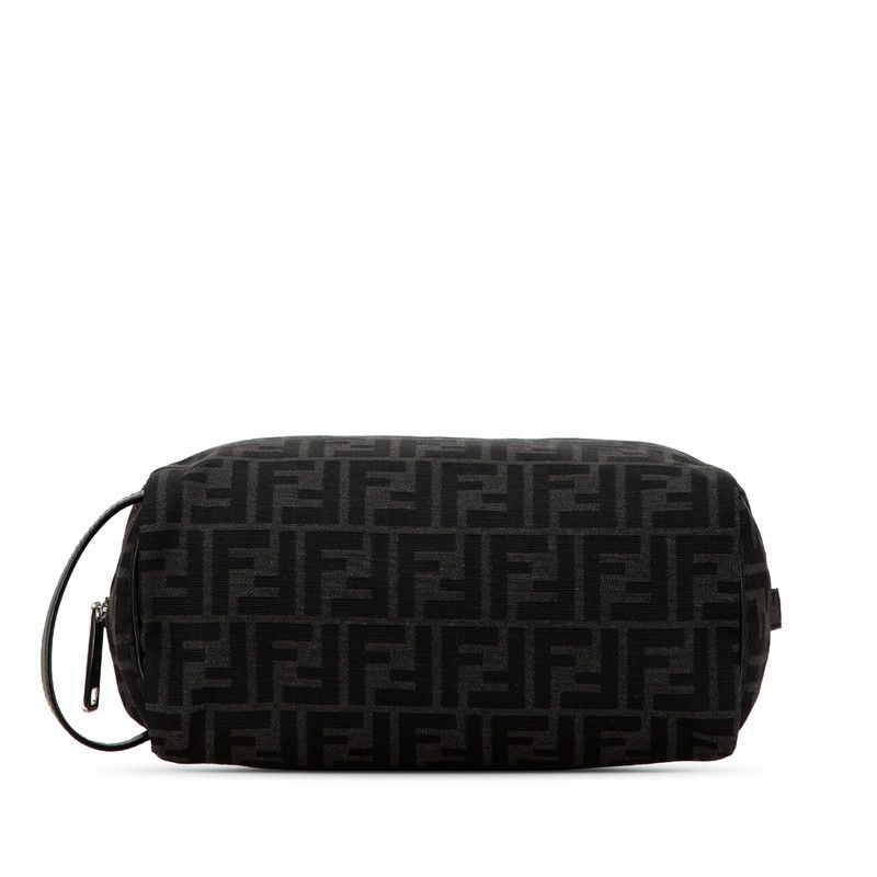 Fendi Fendi Fendi Canvas Leather FF Pouch Clutch Bag 7N0141 Canvas Clutch Bag 7N0141 in Great Condition Size ONE SIZE - 3 Thumbnail