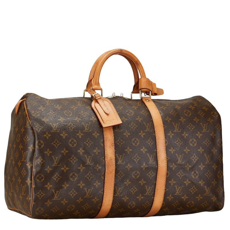 Louis Vuitton Louis Vuitton Louis Vuitton Monogram Keepall 50 Boston Bag M41426 Brown PVC Leather Canvas Travel Bag M41426 in Very Good Condition Size ONE SIZE - 2 Thumbnail