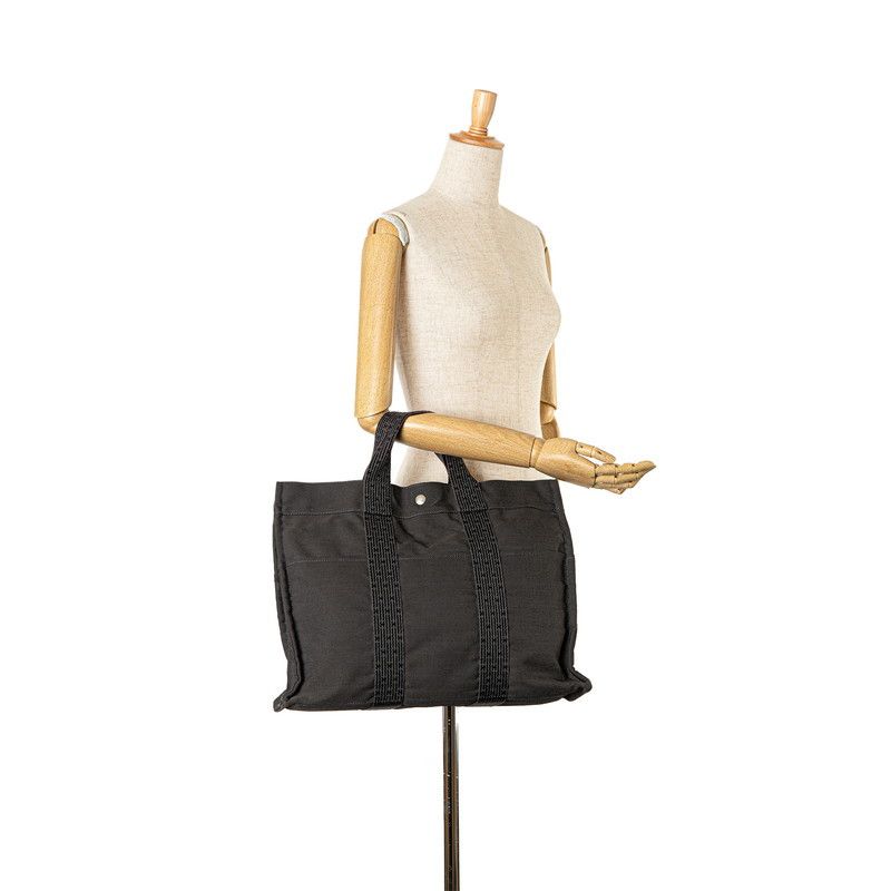 Hermes Hermes Hermes Herline MM Canvas Tote Bag Canvas Tote Bag in Great Condition Size ONE SIZE - 9 Thumbnail