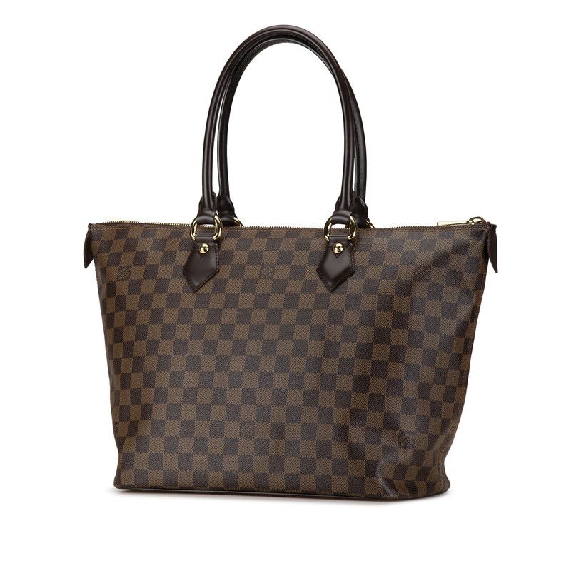 Louis Vuitton Louis Vuitton Louis Vuitton Damier Saleya MM Tote Bag N51182 Brown PVC Leather Canvas Tote Bag N51182 in Great Condition Size ONE SIZE - 2 Thumbnail