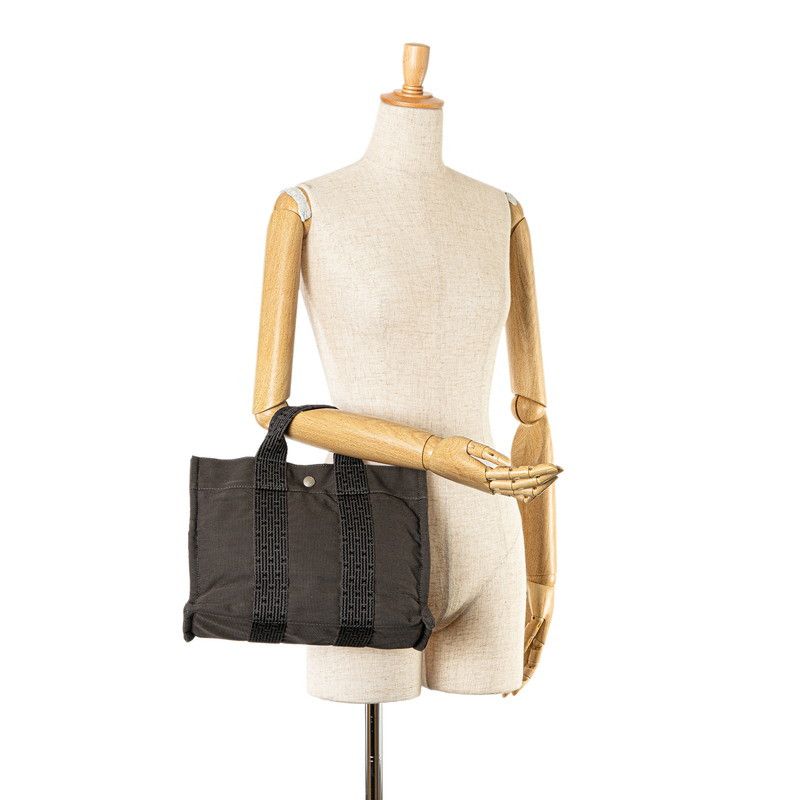 Hermes Hermes Hermes Canvas Herline Tote PM Bag Canvas Tote Bag in Great Condition Size ONE SIZE - 8 Thumbnail