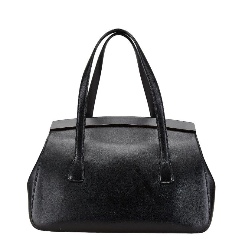 Salvatore Ferragamo Salvatore Ferragamo Salvatore Ferragamo Leather Gancini Tote Shoulder Bag Leather Tote Bag in Very Good Condition Size ONE SIZE - 3 Thumbnail
