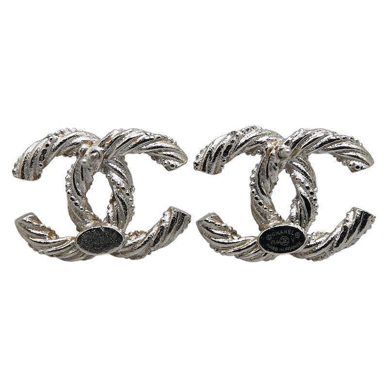 Chanel Chanel Chanel Coco Mark Rhinestone Metal Earrings Metal Earrings in Very Good Condition Size ONE SIZE - 3 Thumbnail