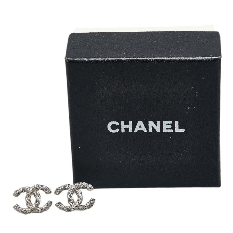Chanel Chanel Chanel Coco Mark Rhinestone Metal Earrings Metal Earrings in Very Good Condition Size ONE SIZE - 5 Thumbnail