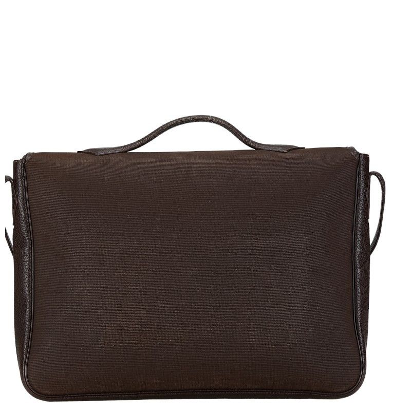 Hermes Hermes Hermes Victoria Messenger Canvas Leather Shoulder Bag Canvas Shoulder Bag in Very Good Condition Size ONE SIZE - 3 Thumbnail
