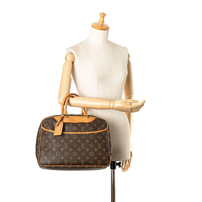 Louis Vuitton Louis Vuitton Louis Vuitton Monogram Deauville Handbag M47270 Brown PVC Leather Canvas Handbag M47270 in Very Good Condition Size ONE SIZE - 10 Thumbnail