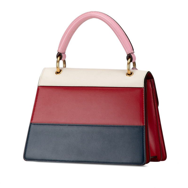 Gucci Gucci Gucci Queen Margaret Bee Tricolor Leather 2WAY Handbag Shoulder Bag Leather Handbag 476541 in Great Condition Size ONE SIZE - 2 Thumbnail