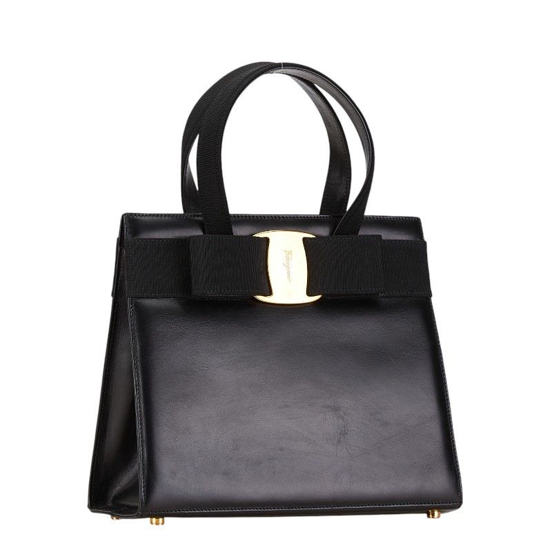 Salvatore Ferragamo Salvatore Ferragamo Salvatore Ferragamo Vara Ribbon Leather Handbag BA214178 Leather Handbag BA214178 in Very Good Condition Size ONE SIZE - 3 Thumbnail