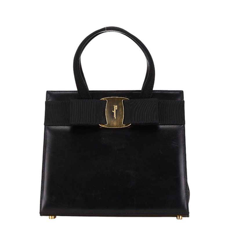 Salvatore Ferragamo Salvatore Ferragamo Salvatore Ferragamo Vara Ribbon Leather Handbag BA214178 Leather Handbag BA214178 in Very Good Condition Size ONE SIZE - 2 Thumbnail